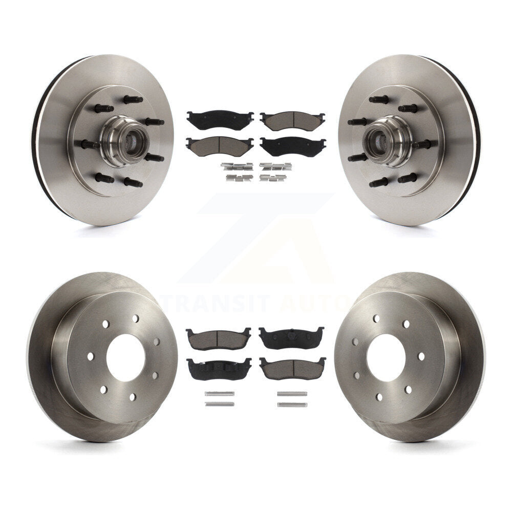 [Avant + Arrière] Kit de Disque et plaquette (céramique) de frein pour Ford F-150 F-250 HD K8C-102623