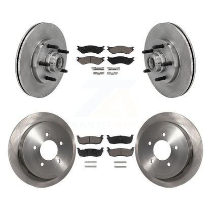 [Avant + Arrière] Kit de Disque et plaquette (céramique) de frein pour Ford F-150 Heritage avec 5 Lug Wheels RWD K8C-102624