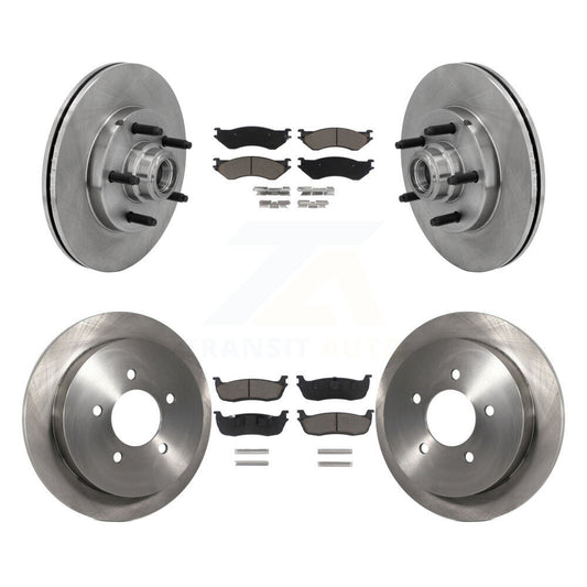 [Avant + Arrière] Kit de Disque et plaquette (céramique) de frein pour Ford F-150 Heritage avec 5 Lug Wheels RWD K8C-102624