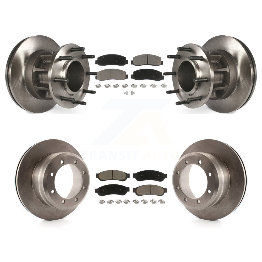 [Avant + Arrière] Kit de Disque et plaquette (céramique) de frein pour 2009-2010 Ford F-350 Super Duty RWD avec Dual Wheels K8C-102627