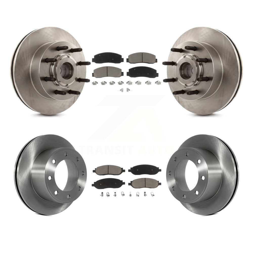 [Avant + Arrière] Kit de Disque et plaquette (céramique) de frein pour 2005-2007 Ford F-250 Super Duty F-350 RWD K8C-102629