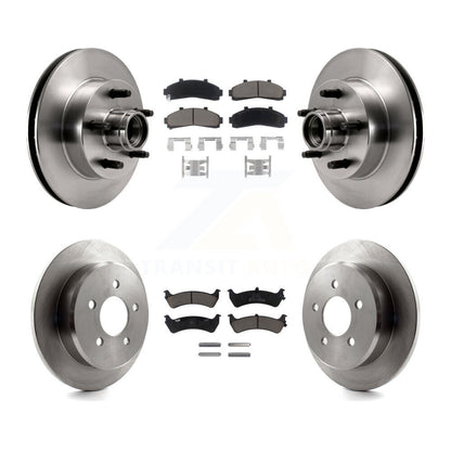 [Avant + Arrière] Kit de Disque et plaquette (céramique) de frein pour 1998-2001 Ford Ranger RWD avec 2-Wheel ABS Coil front springs K8C-102632