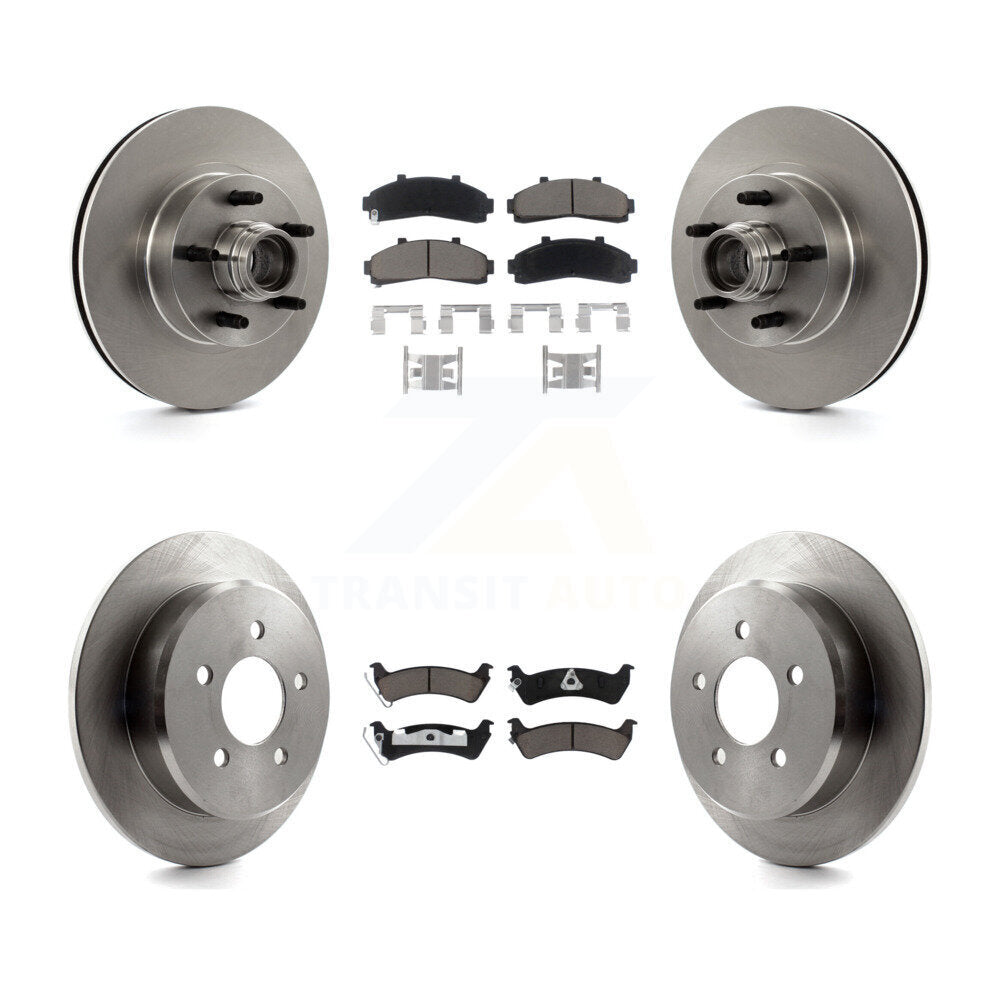 [Avant + Arrière] Kit de Disque et plaquette (céramique) de frein pour 2001 Ford Explorer RWD From 01 02 K8C-102633