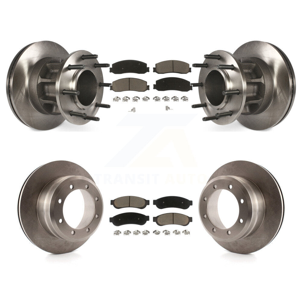 [Avant + Arrière] Kit de Disque et plaquette (céramique) de frein pour 2012 Ford F-350 Super Duty RWD avec Dual Wheels K8C-102634