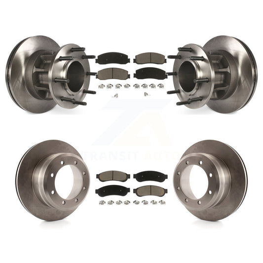[Avant + Arrière] Kit de Disque et plaquette (céramique) de frein pour 2012 Ford F-350 Super Duty RWD avec Dual Wheels K8C-102634