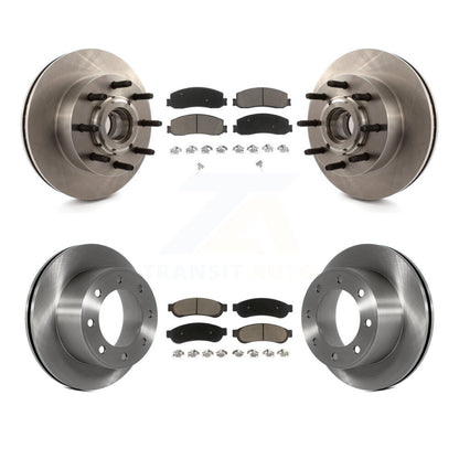 [Avant + Arrière] Kit de Disque et plaquette (céramique) de frein pour Ford F-250 Super Duty F-350 avec Single Wheels RWD K8C-102635