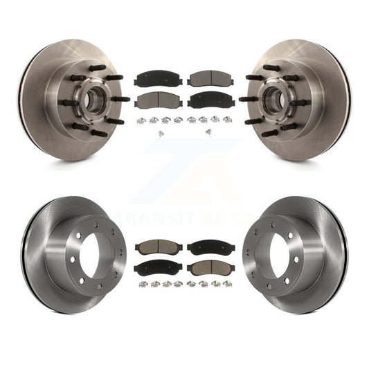 [Avant + Arrière] Kit de Disque et plaquette (céramique) de frein pour Ford F-250 Super Duty F-350 avec Single Wheels RWD K8C-102635