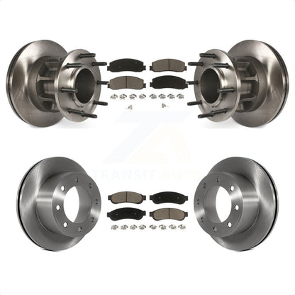 [Avant + Arrière] Kit de Disque et plaquette (céramique) de frein pour 2011-2012 Ford F-250 Super Duty RWD avec Dual Wheels K8C-102636 par Transit Auto