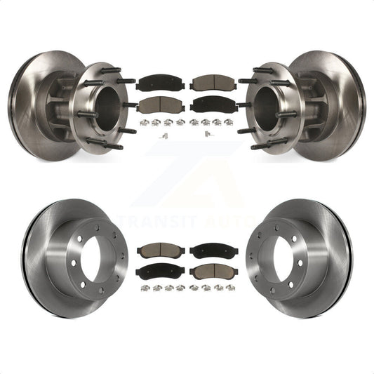 [Avant + Arrière] Kit de Disque et plaquette (céramique) de frein pour 2011-2012 Ford F-250 Super Duty RWD avec Dual Wheels K8C-102636 par Transit Auto