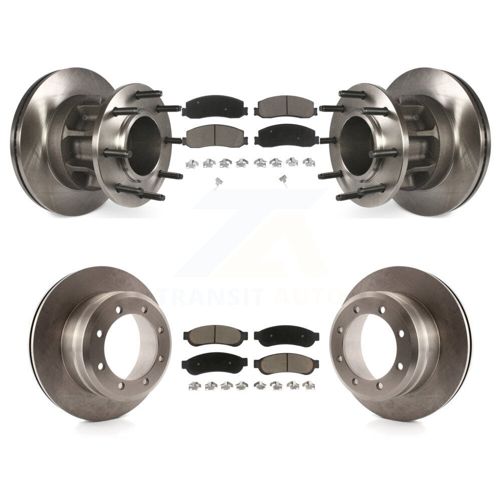 [Avant + Arrière] Kit de Disque et plaquette (céramique) de frein pour 2011 Ford F-350 Super Duty RWD avec Dual Wheels K8C-102637