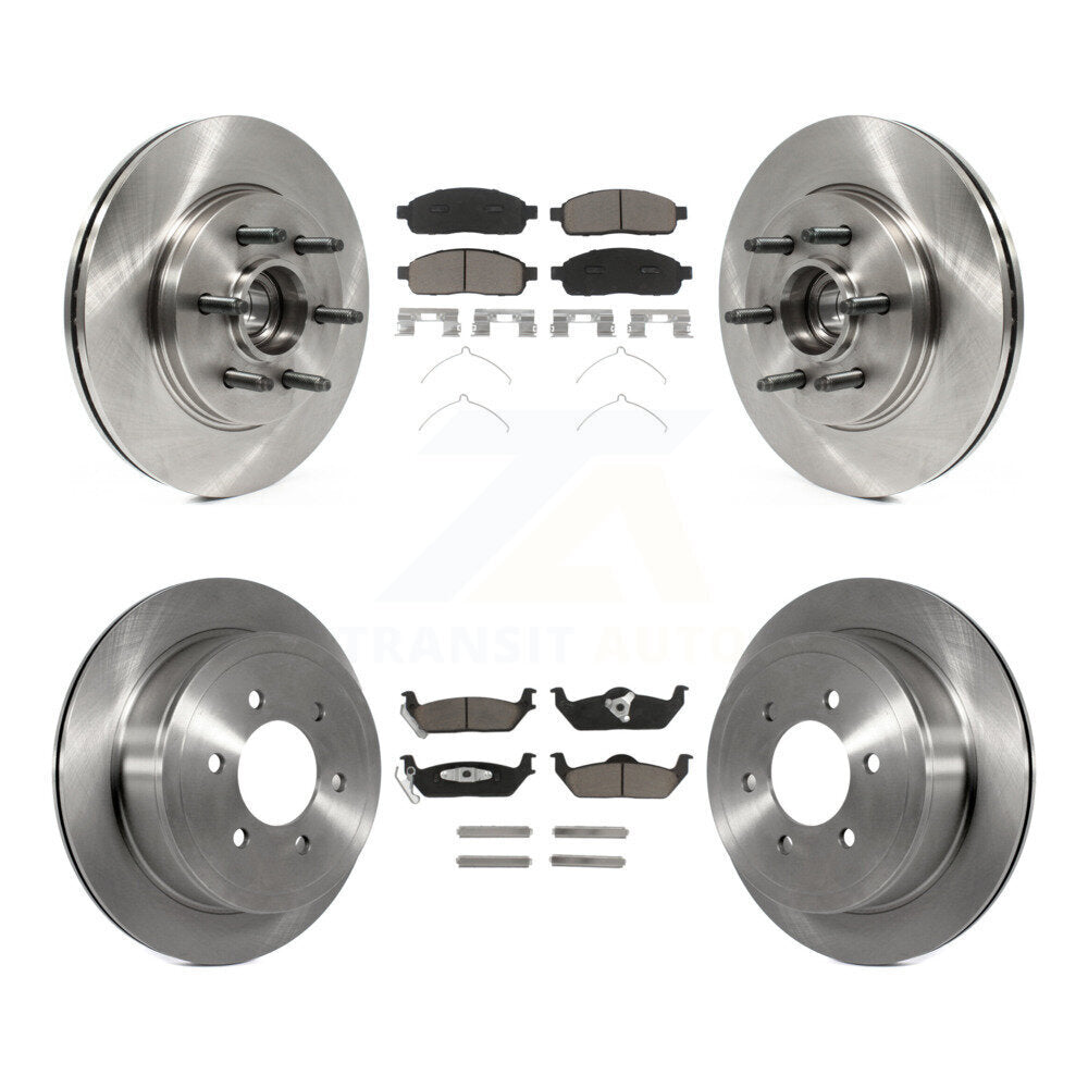[Avant + Arrière] Kit de Disque et plaquette (céramique) de frein pour Ford F-150 Lincoln Mark LT RWD K8C-102638
