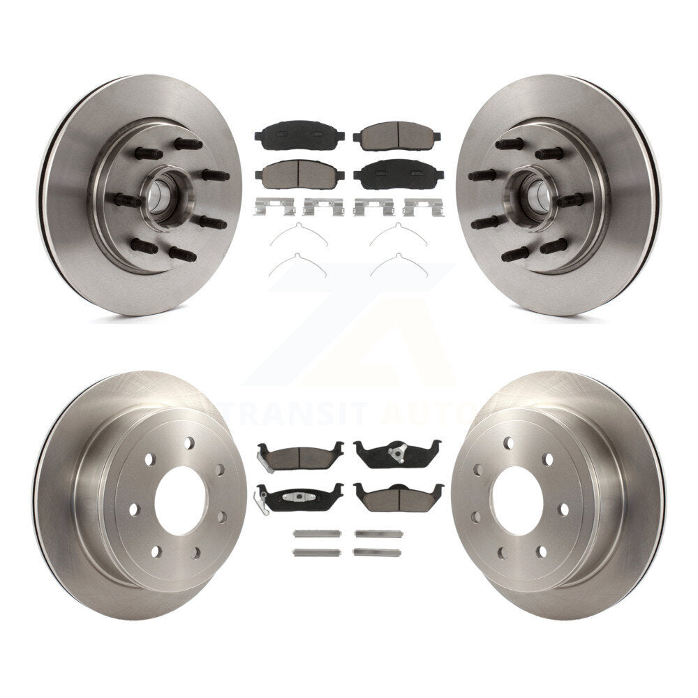 [Avant + Arrière] Kit de Disque et plaquette (céramique) de frein pour Ford F-150 Lincoln Mark LT RWD K8C-102639
