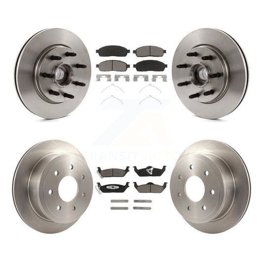 [Avant + Arrière] Kit de Disque et plaquette (céramique) de frein pour Ford F-150 Lincoln Mark LT RWD K8C-102639