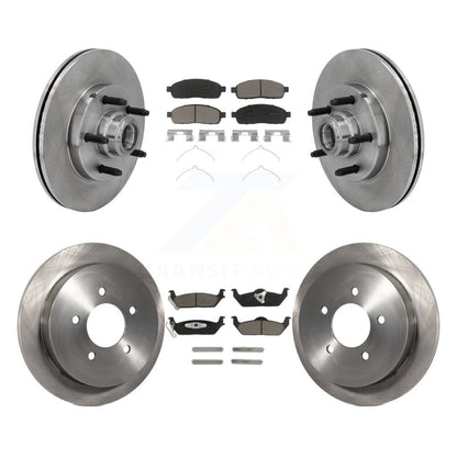 [Avant + Arrière] Kit de Disque et plaquette (céramique) de frein pour 2004 Ford F-150 RWD avec 5 Lug Wheels 11th Digit Of Vin Is C K8C-102641