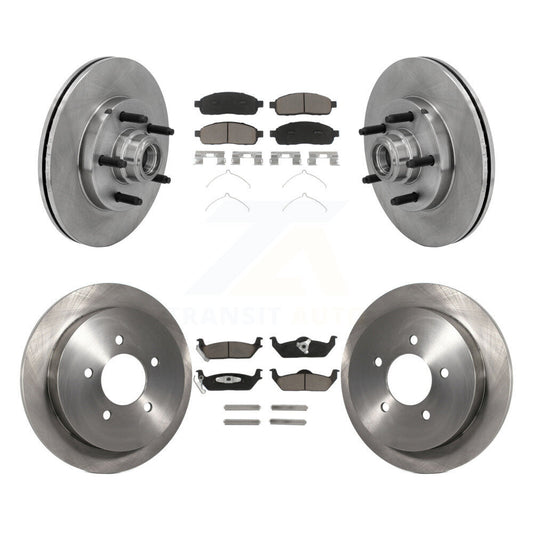 [Avant + Arrière] Kit de Disque et plaquette (céramique) de frein pour 2004 Ford F-150 RWD avec 5 Lug Wheels 11th Digit Of Vin Is C K8C-102641