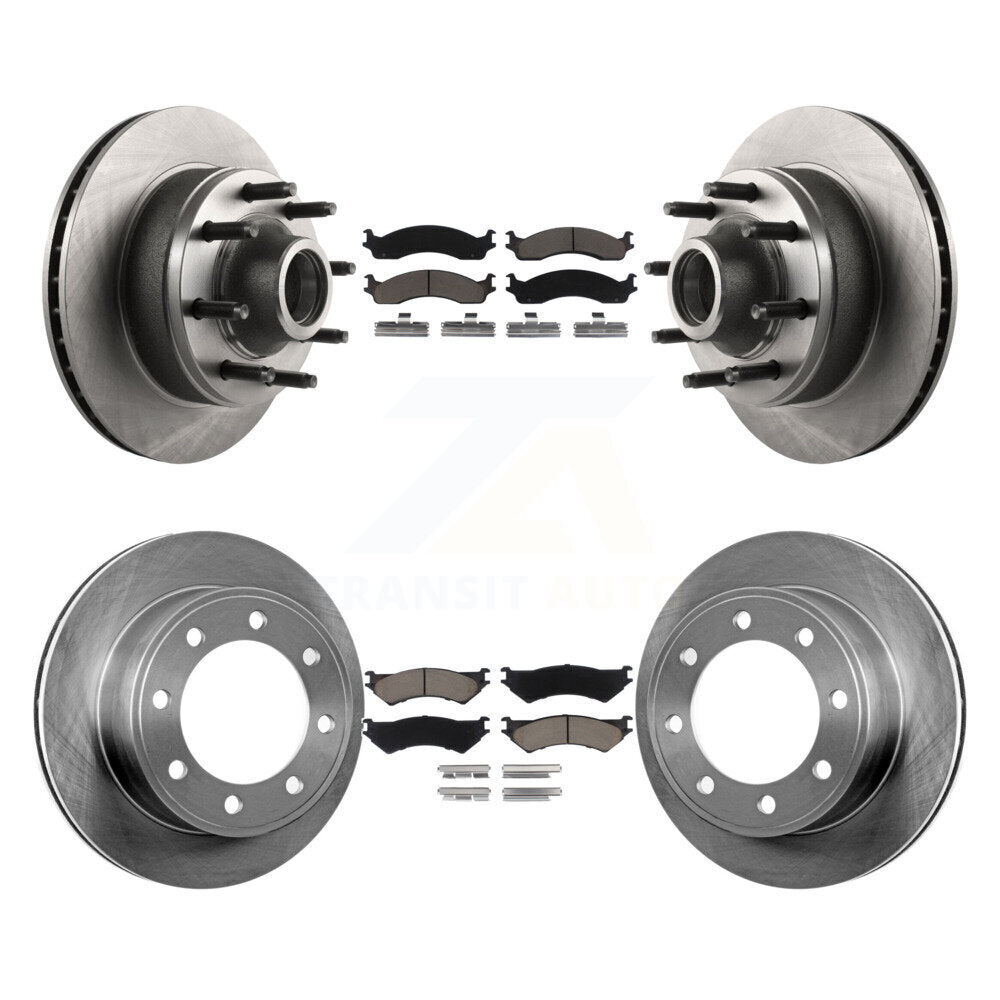 [Avant + Arrière] Kit de Disque et plaquette (céramique) de frein pour Ford E-350 Super Duty E-250 Econoline Club Wagon K8C-102642