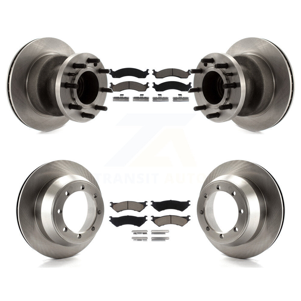 [Avant + Arrière] Kit de Disque et plaquette (céramique) de frein pour Ford E-350 Super Duty Econoline Club Wagon avec Dual Wheels K8C-102643