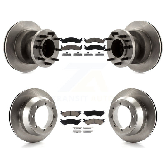 [Avant + Arrière] Kit de Disque et plaquette (céramique) de frein pour Ford E-350 Super Duty Econoline Club Wagon avec Dual Wheels K8C-102643