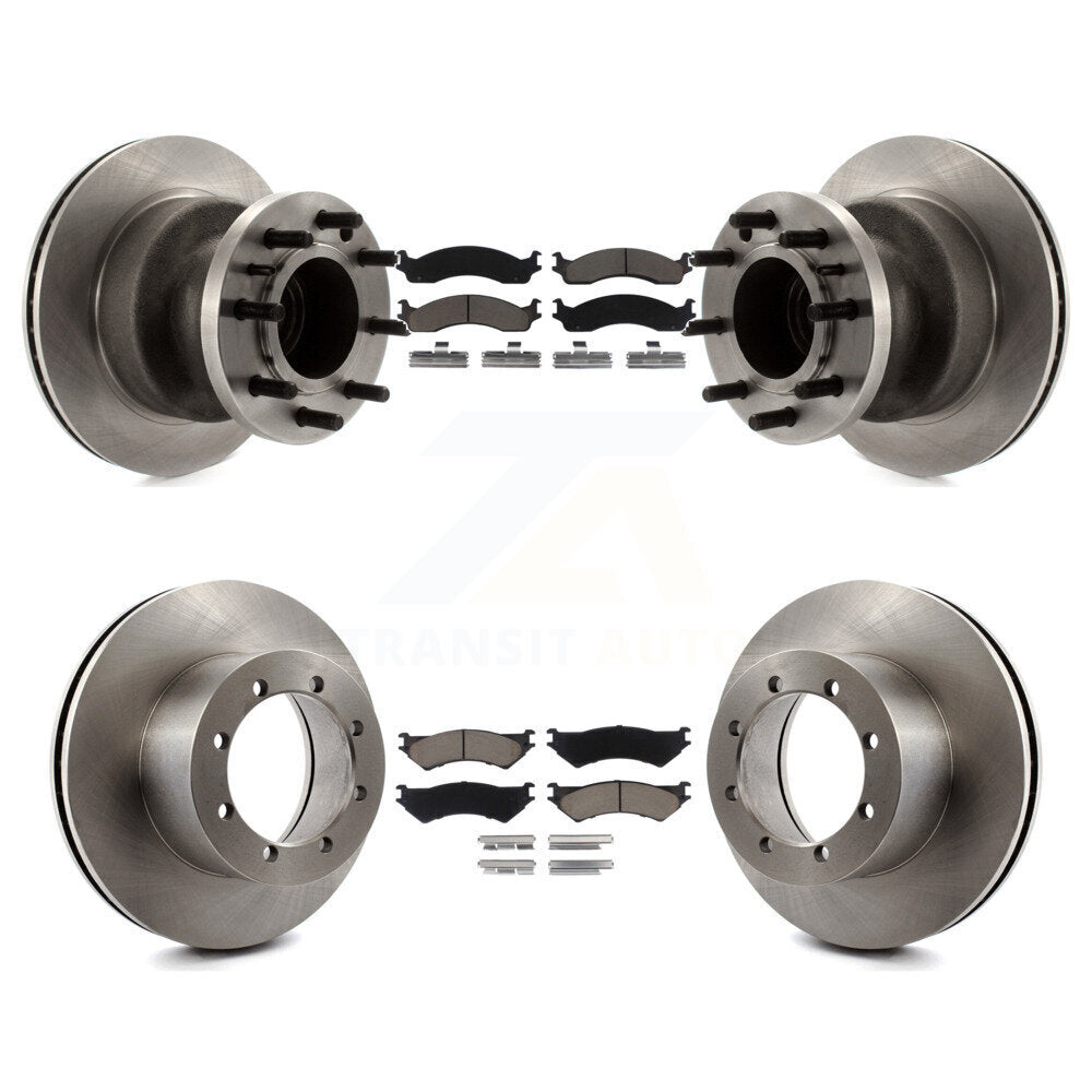 [Avant + Arrière] Kit de Disque et plaquette (céramique) de frein pour 1999-2001 Ford E-350 Super Duty avec Dual Wheels K8C-102644