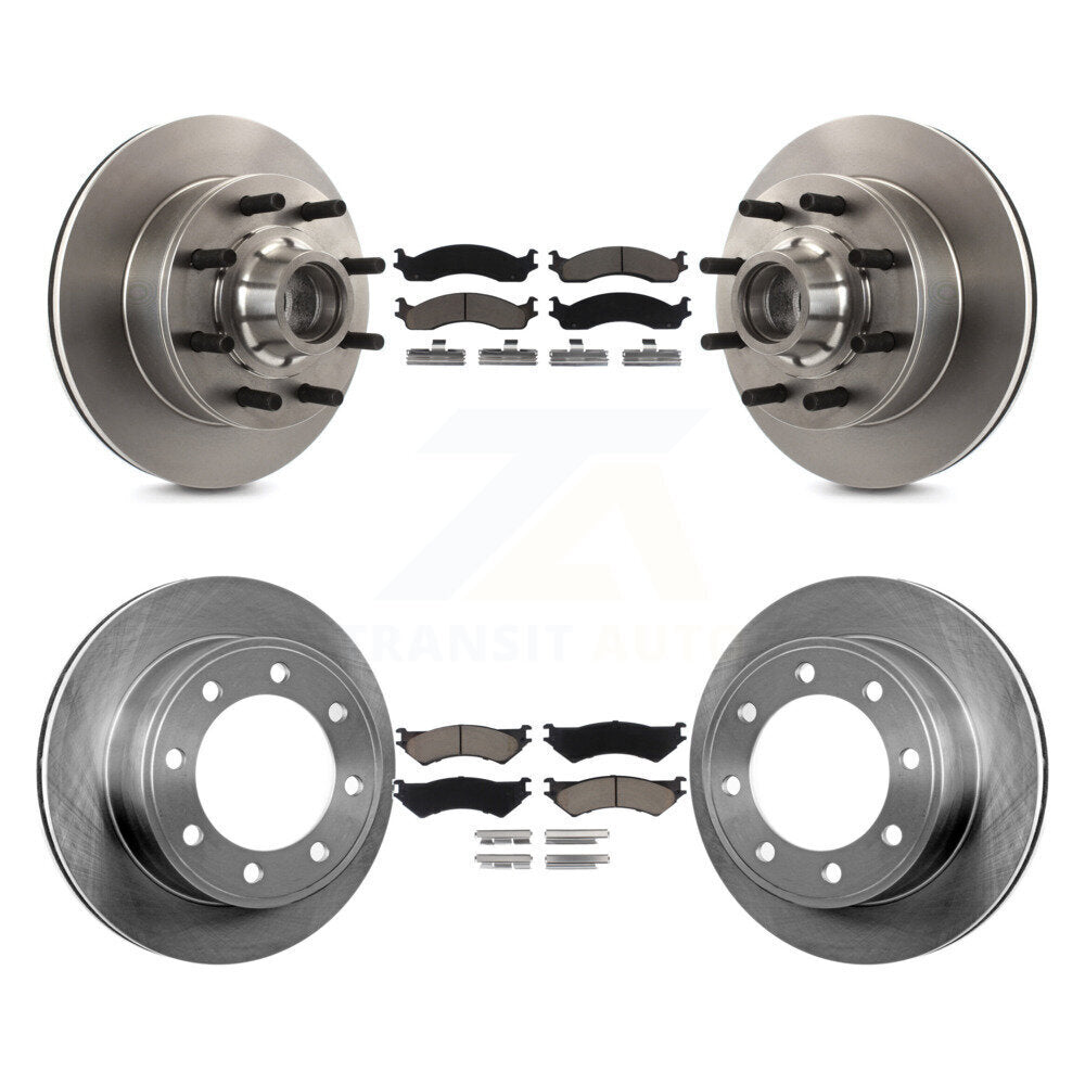 [Avant + Arrière] Kit de Disque et plaquette (céramique) de frein pour Ford E-250 Econoline E-350 Super Duty Club Wagon K8C-102645