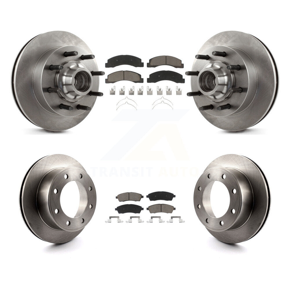 [Avant + Arrière] Kit de Disque et plaquette (céramique) de frein pour 2003-2004 Ford F-250 Super Duty F-350 Excursion K8C-102646