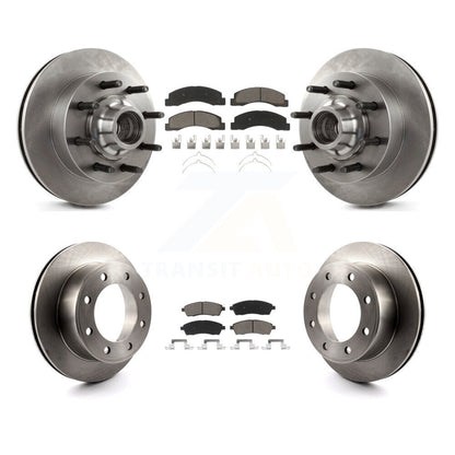 [Avant + Arrière] Kit de Disque et plaquette (céramique) de frein pour 2003-2004 Ford F-250 Super Duty F-350 Excursion K8C-102646