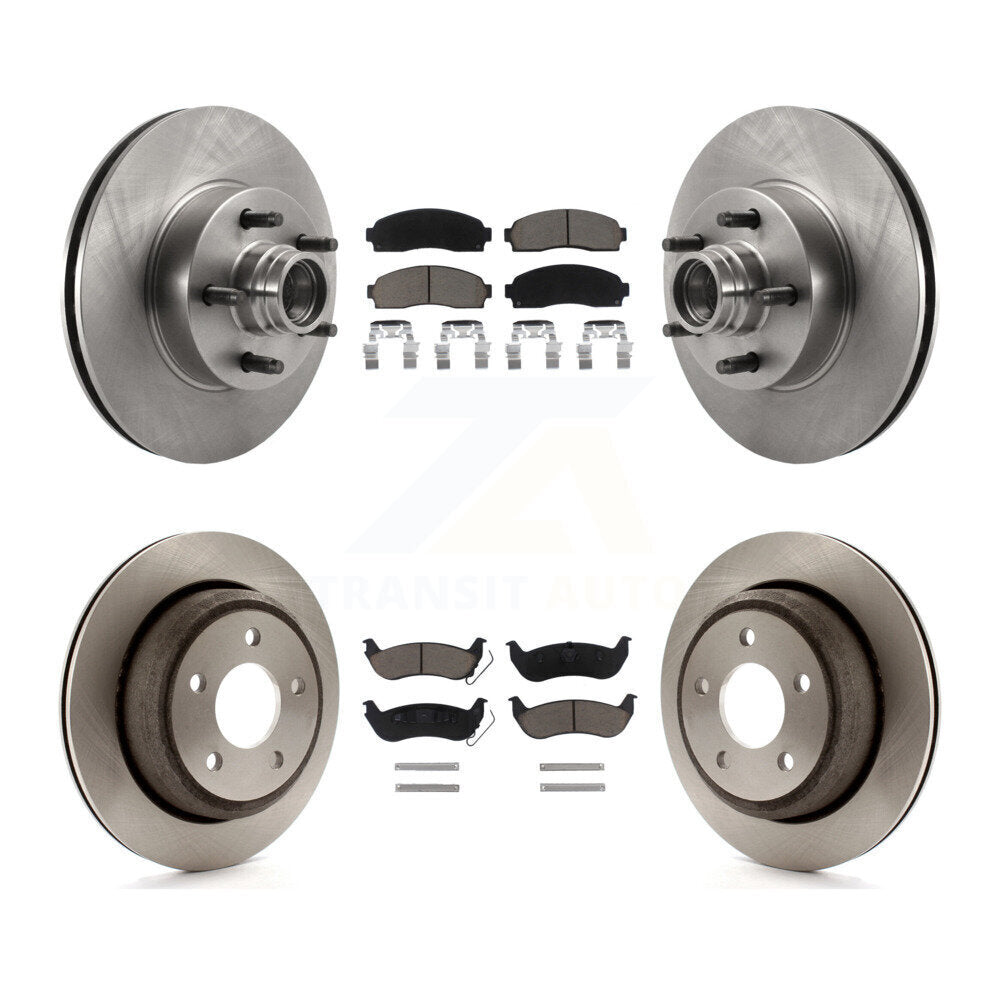 [Avant + Arrière] Kit de Disque et plaquette (céramique) de frein pour 2010-2011 Ford Ranger RWD K8C-102653