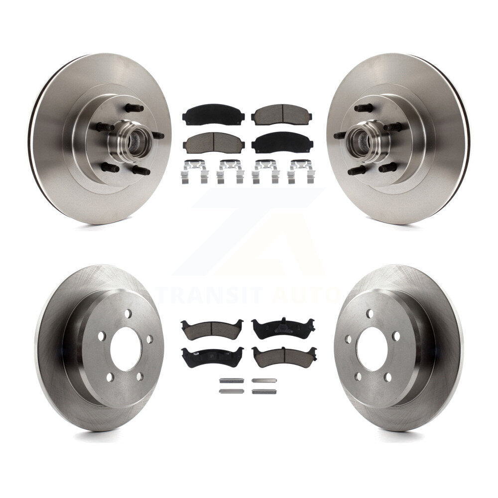 [Avant + Arrière] Kit de Disque et plaquette (céramique) de frein pour 2001 Ford Explorer Sport RWD K8C-102654
