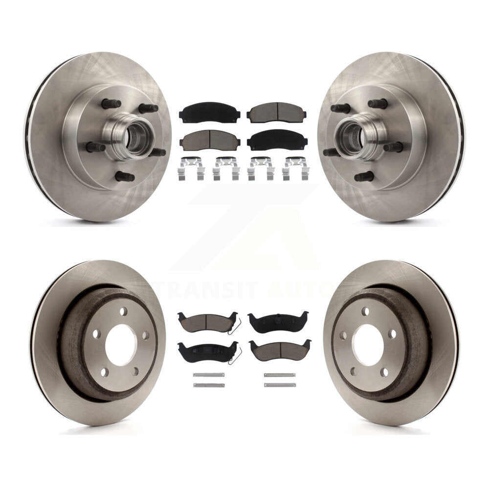 [Avant + Arrière] Kit de Disque et plaquette (céramique) de frein pour 2010 Mazda B2300 avec 10.25" Diameter Rotor K8C-102655