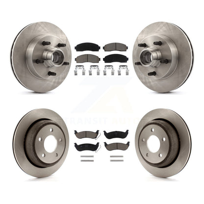 [Avant + Arrière] Kit de Disque et plaquette (céramique) de frein pour 2010 Mazda B2300 avec 10.25" Diameter Rotor K8C-102655