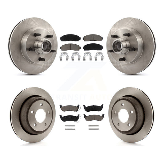 [Avant + Arrière] Kit de Disque et plaquette (céramique) de frein pour 2010 Mazda B2300 avec 10.25" Diameter Rotor K8C-102655