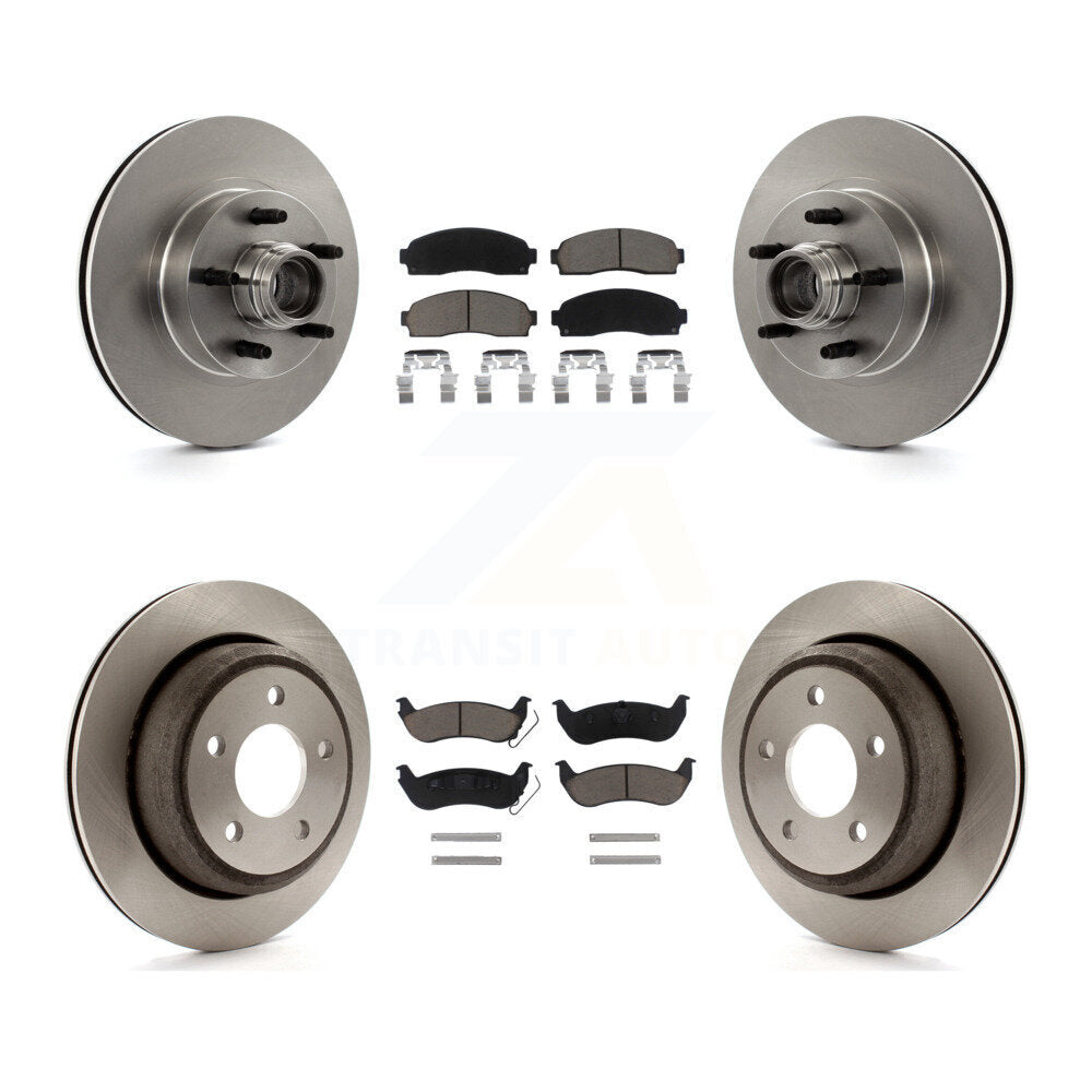 [Avant + Arrière] Kit de Disque et plaquette (céramique) de frein pour 2010 Mazda B2300 avec 11-1 4" Diameter Rotor K8C-102656