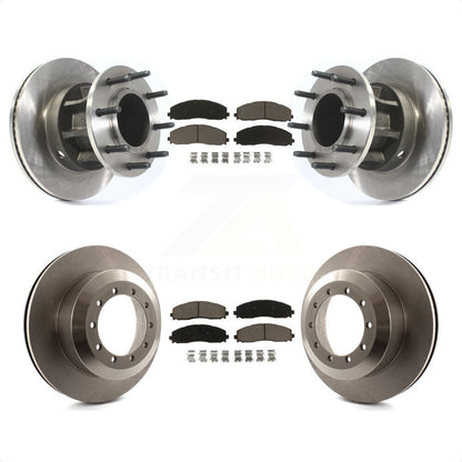 [Avant + Arrière] Kit de Disque et plaquette (céramique) de frein pour 2015-2016 Ford F-350 Super Duty Cab & Chassis avec RWD avec Dual Wheels K8C-102659 par Transit Auto