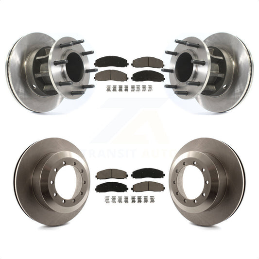 [Avant + Arrière] Kit de Disque et plaquette (céramique) de frein pour 2015-2016 Ford F-350 Super Duty Cab & Chassis avec RWD avec Dual Wheels K8C-102659 par Transit Auto