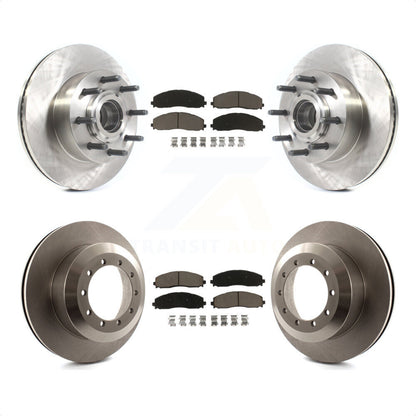 [Avant + Arrière] Kit de Disque et plaquette (céramique) de frein pour 2015-2016 Ford F-350 Super Duty Cab & Chassis avec RWD avec Single Wheels K8C-102660 par Transit Auto