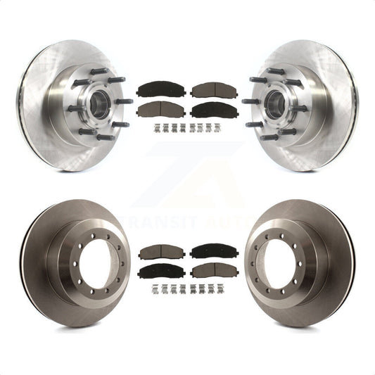 [Avant + Arrière] Kit de Disque et plaquette (céramique) de frein pour 2015-2016 Ford F-350 Super Duty Cab & Chassis avec RWD avec Single Wheels K8C-102660 par Transit Auto