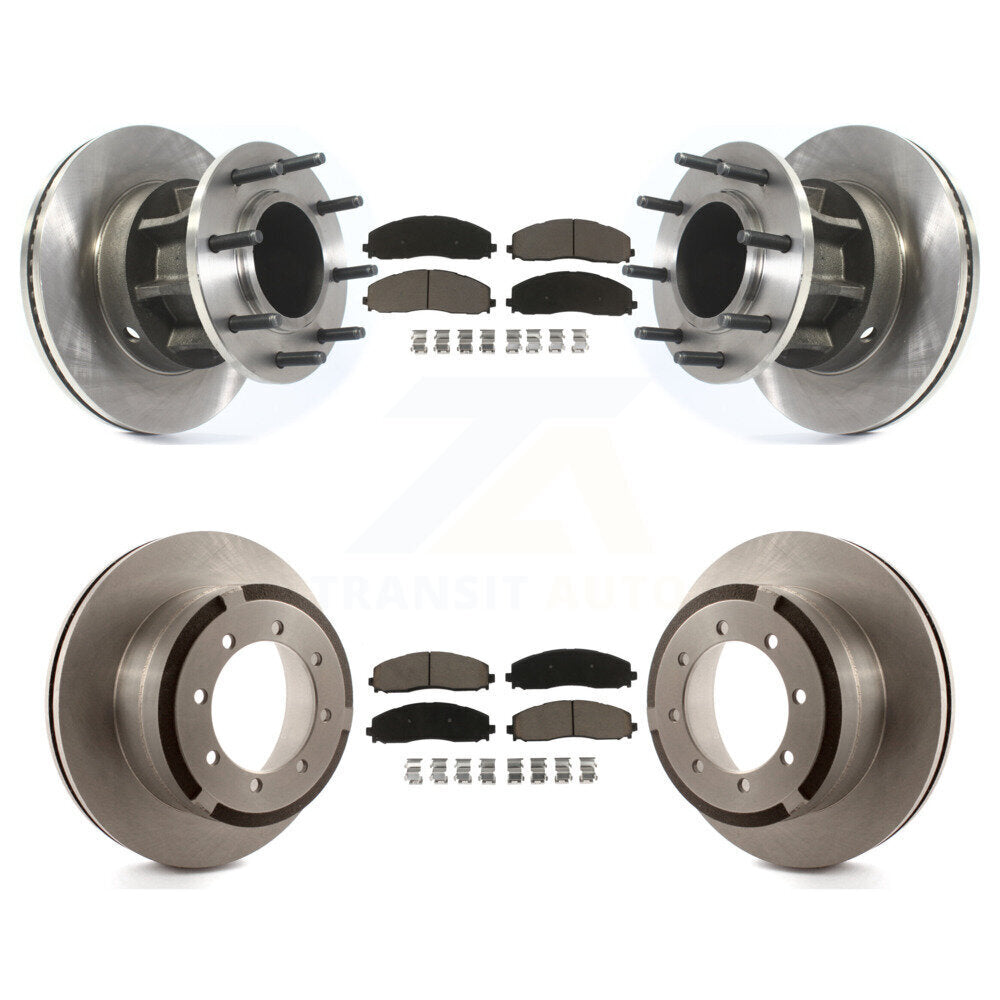 [Avant + Arrière] Kit de Disque et plaquette (céramique) de frein pour Ford F-350 Super Duty F-250 avec Dual Wheels K8C-102661