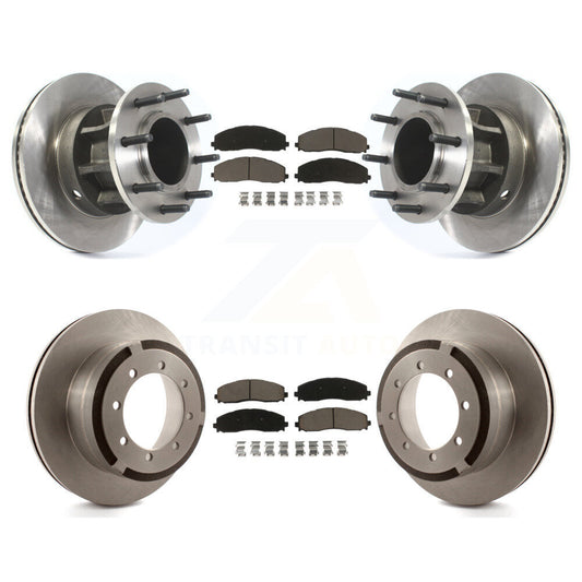 [Avant + Arrière] Kit de Disque et plaquette (céramique) de frein pour Ford F-350 Super Duty F-250 avec Dual Wheels K8C-102661