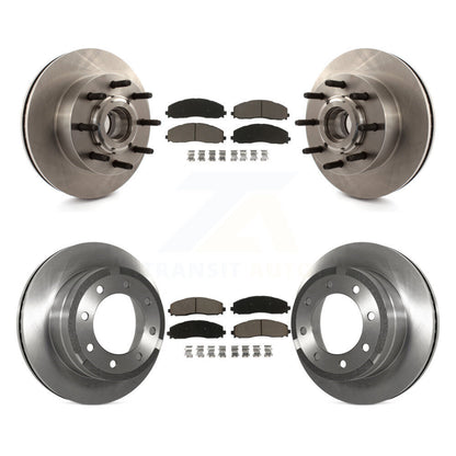 [Avant + Arrière] Kit de Disque et plaquette (céramique) de frein pour 2013 Ford F-350 Super Duty Platinum avec RWD 6.7L avec Single Wheels K8C-102662