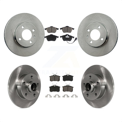 [Avant + Arrière] Kit de Disque et plaquette (céramique) de frein pour 1996-1997 Volkswagen Jetta 2.8L avec 256mm Diameter Rotor K8C-102667 par Transit Auto