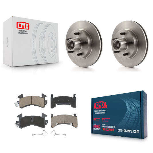 [Avant] Kit de Disque et plaquette (céramique) de frein pour Chevrolet S10 GMC Camaro Blazer Pontiac Monte Carlo Sonoma Firebird Oldsmobile Cutlass Supreme El Camino Buick Regal Jimmy S15 Grand K8C-102672