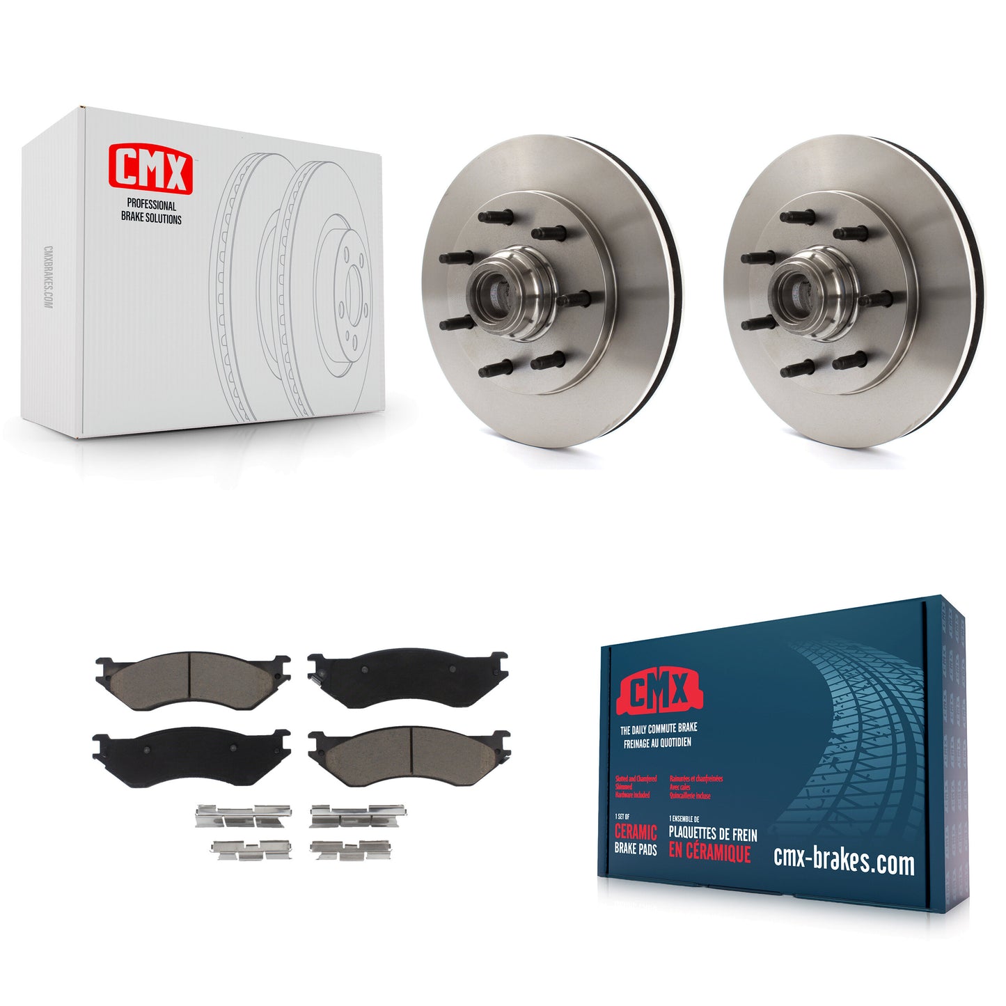 [Avant] Kit de Disque et plaquette (céramique) de frein pour Ford F-150 F-250 HD Heritage K8C-102673