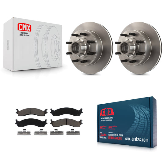 [Avant] Kit de Disque et plaquette (céramique) de frein pour Ford F-350 F-250 E-250 Econoline E-350 Club Wagon Super Duty K8C-102674
