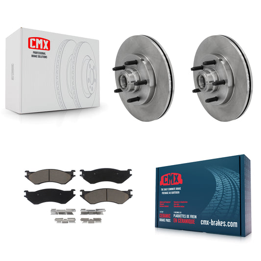 [Avant] Kit de Disque et plaquette (céramique) de frein pour Ford F-150 Heritage avec 5 Lug Wheels RWD K8C-102675