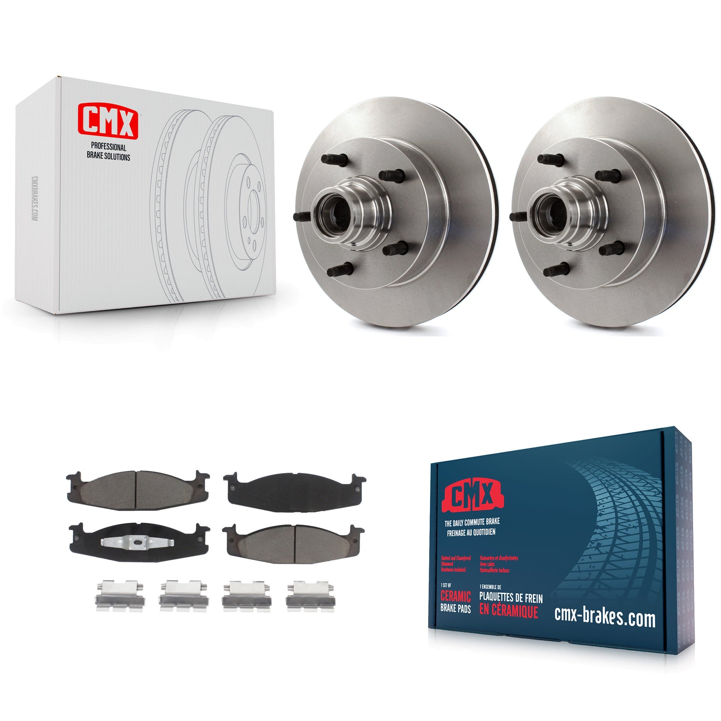 [Avant] Kit de Disque et plaquette (céramique) de frein pour Ford F-150 E-150 Econoline K8C-102686