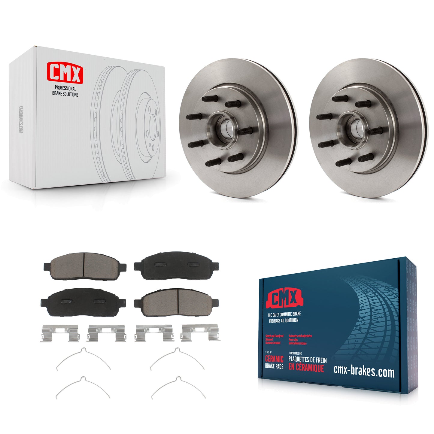 [Avant] Kit de Disque et plaquette (céramique) de frein pour Ford F-150 Lincoln Mark LT RWD K8C-102691
