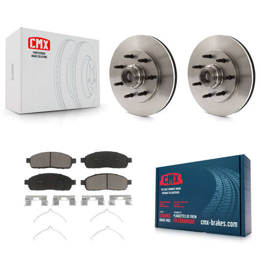 [Avant] Kit de Disque et plaquette (céramique) de frein pour 2004 Ford F-150 RWD avec 7 Lug Wheels 11th Digit Of Vin Is C K8C-102693