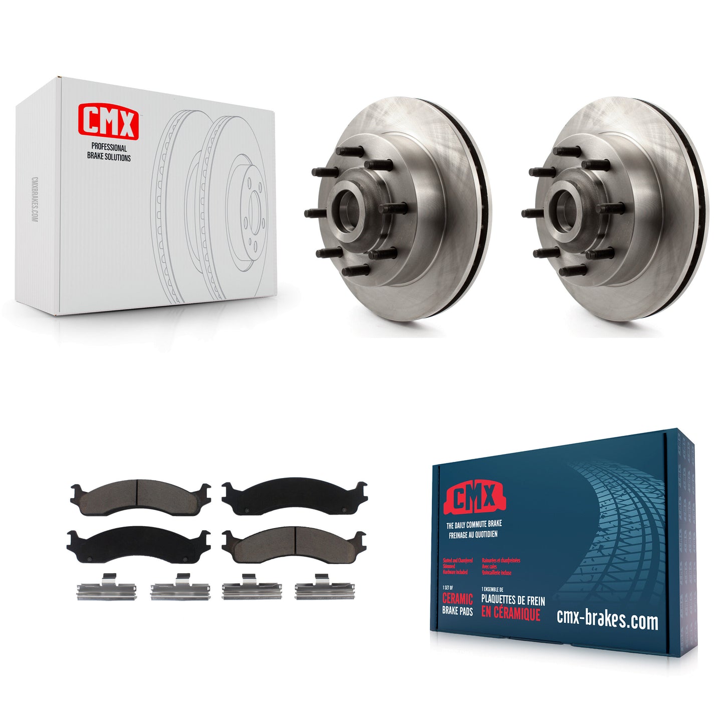 [Avant] Kit de Disque et plaquette (céramique) de frein pour Dodge Ram 2500 3500 Van B3500 B2500 K8C-102694