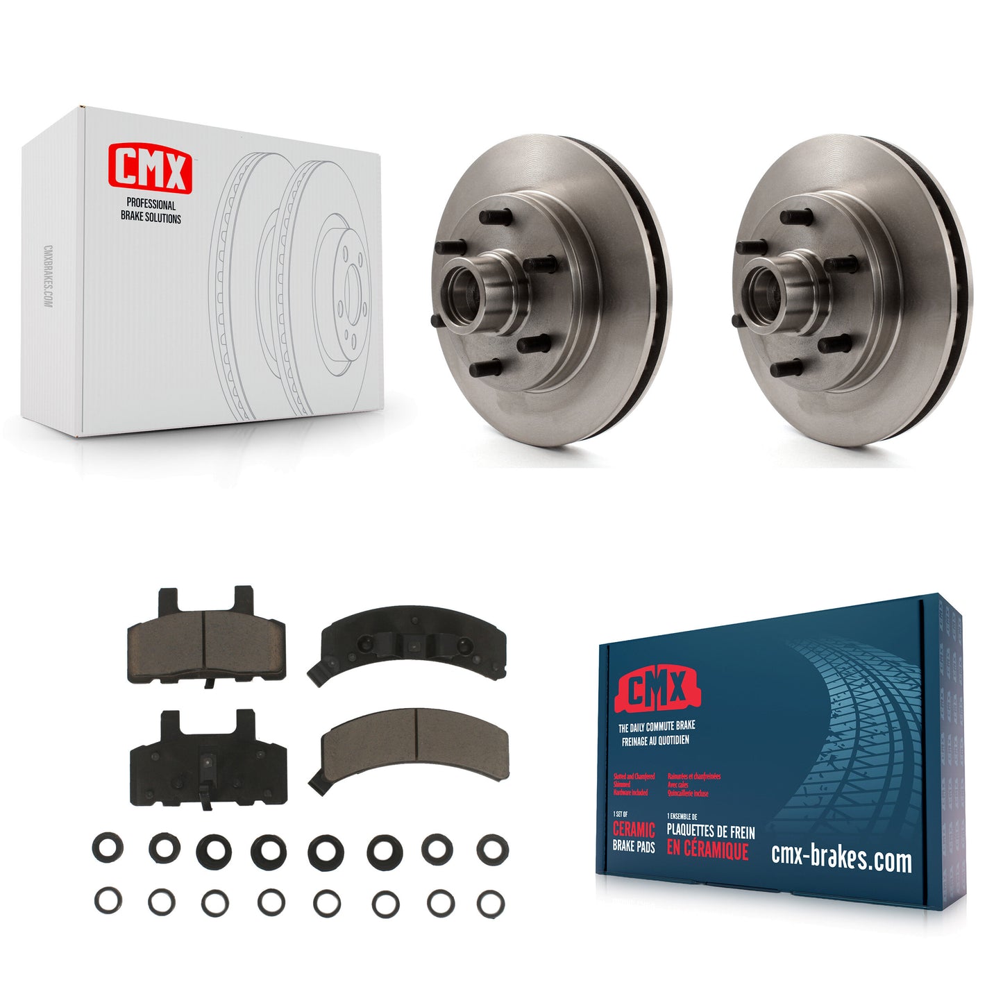[Avant] Kit de Disque et plaquette (céramique) de frein pour Chevrolet C2500 Express 2500 GMC Savana K8C-102701