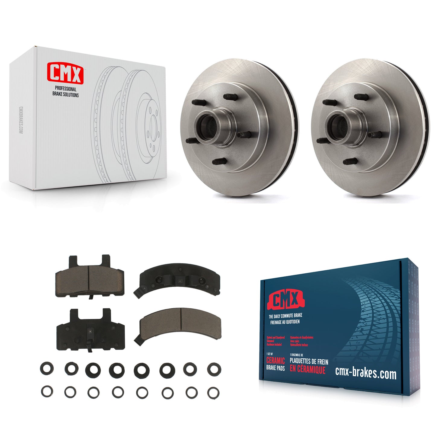 [Avant] Kit de Disque et plaquette (céramique) de frein pour 1994-1999 Dodge Ram 1500 RWD K8C-102702
